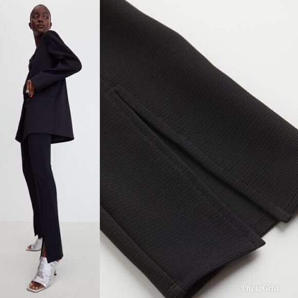 H&M Ribbed Slit-hem leggings - Picture 2 of 13